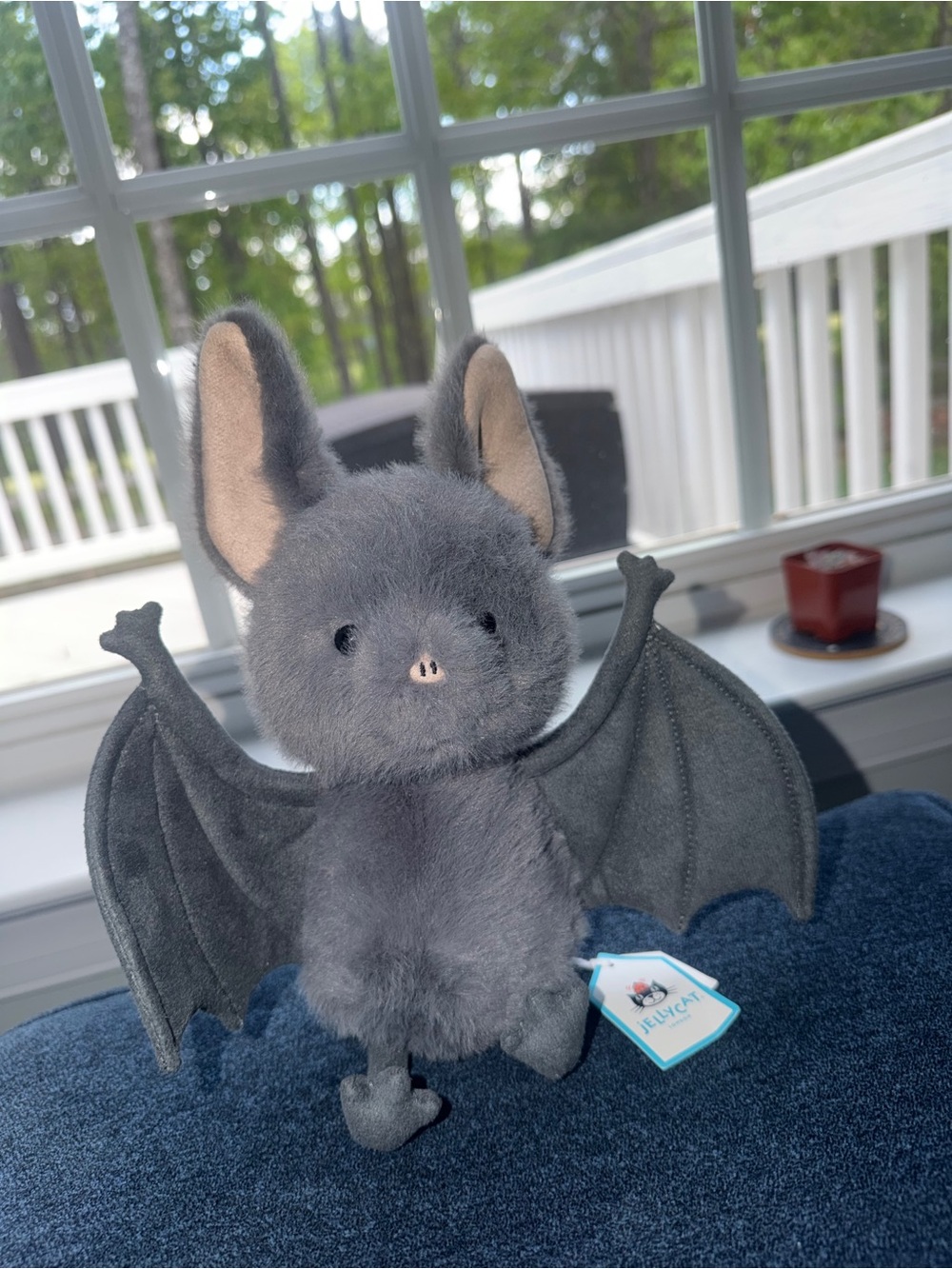 Jellycat Broox Bat Halloween Plush Gray Stuffed Animal